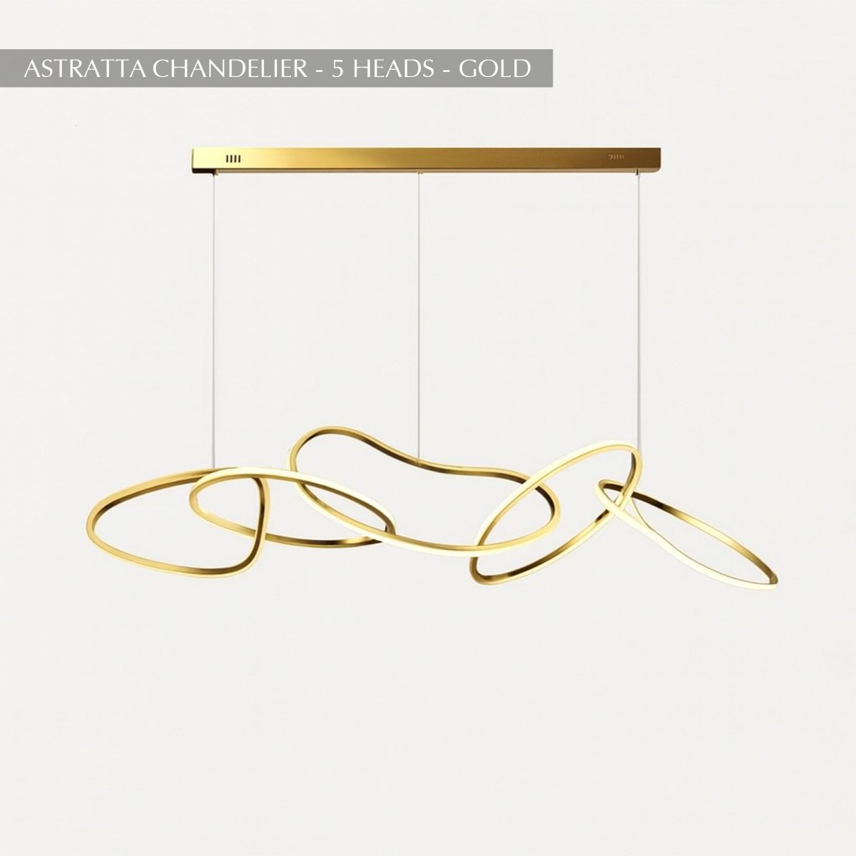 Freyza - Astratta | Elegant Modern Abstract LED Chandelier with Adjustable Height