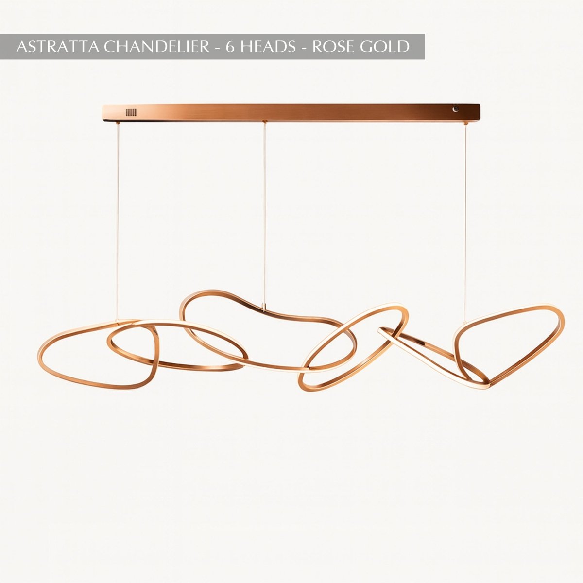 Freyza - Astratta | Elegant Modern Abstract LED Chandelier with Adjustable Height