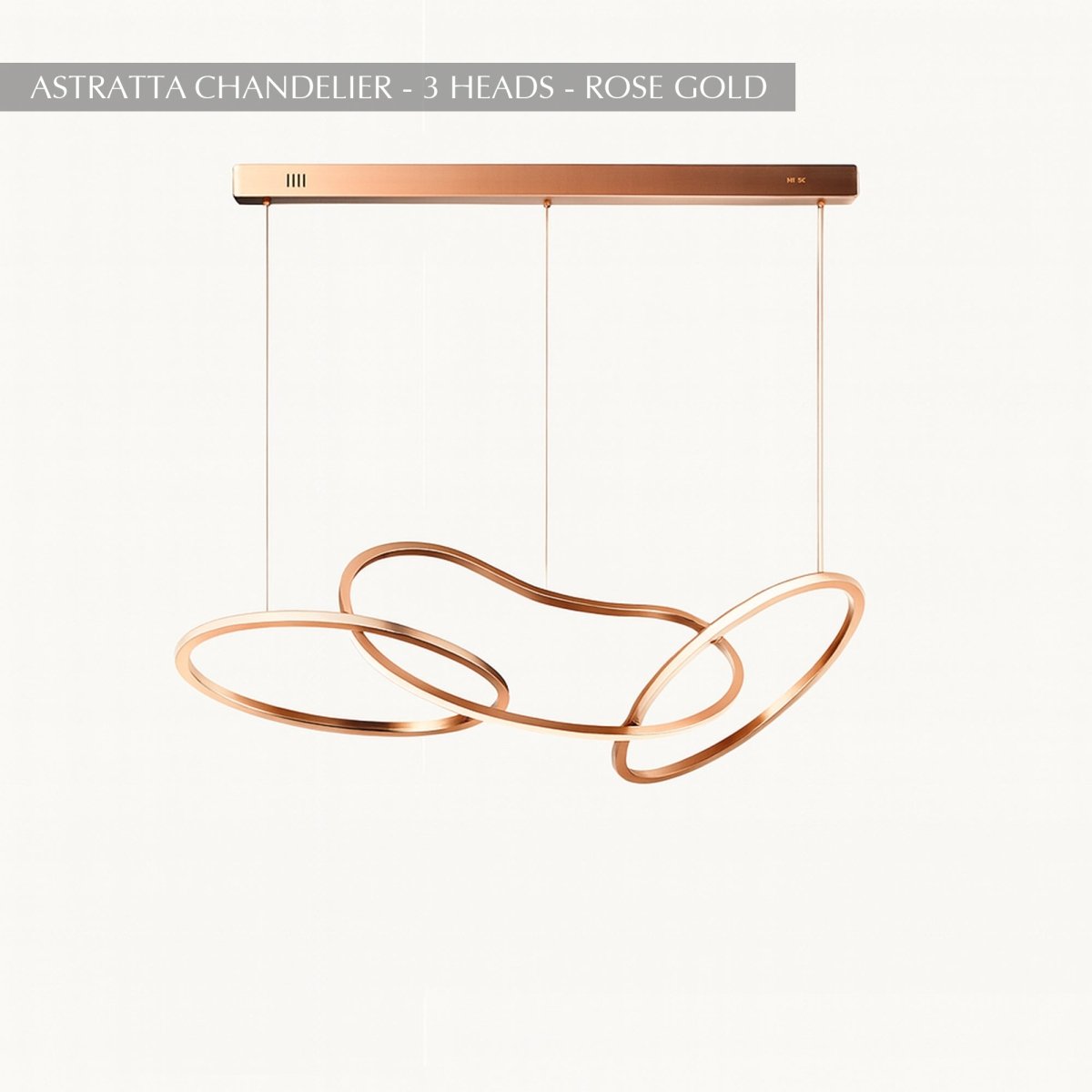 Freyza - Astratta | Elegant Modern Abstract LED Chandelier with Adjustable Height