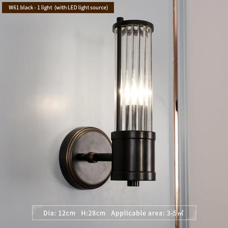 AthenaGlow | Stylish Modern Glass Bathroom Wall Light Sconce Fixture 6
