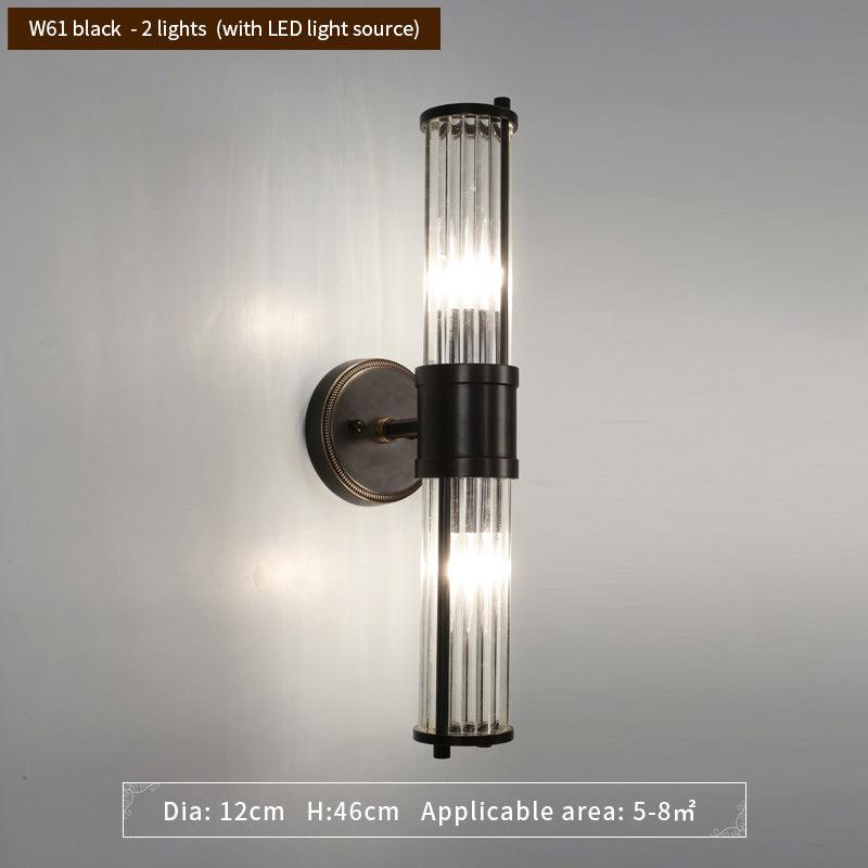 AthenaGlow | Stylish Modern Glass Bathroom Wall Light Sconce Fixture 7