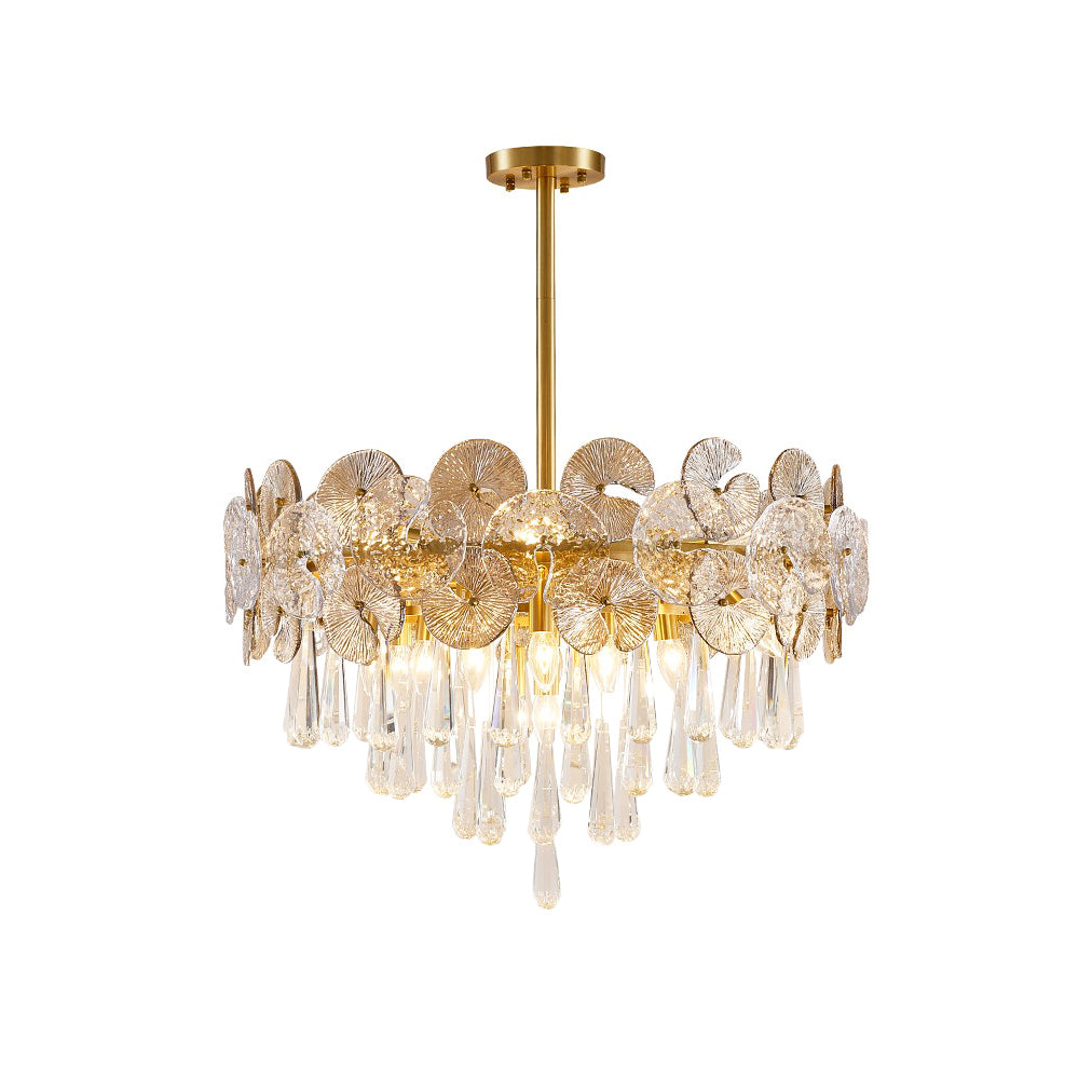 Freyza | Lustre en cristal de luxe postmoderne Caeluvyo – Salle à manger et salon modernes