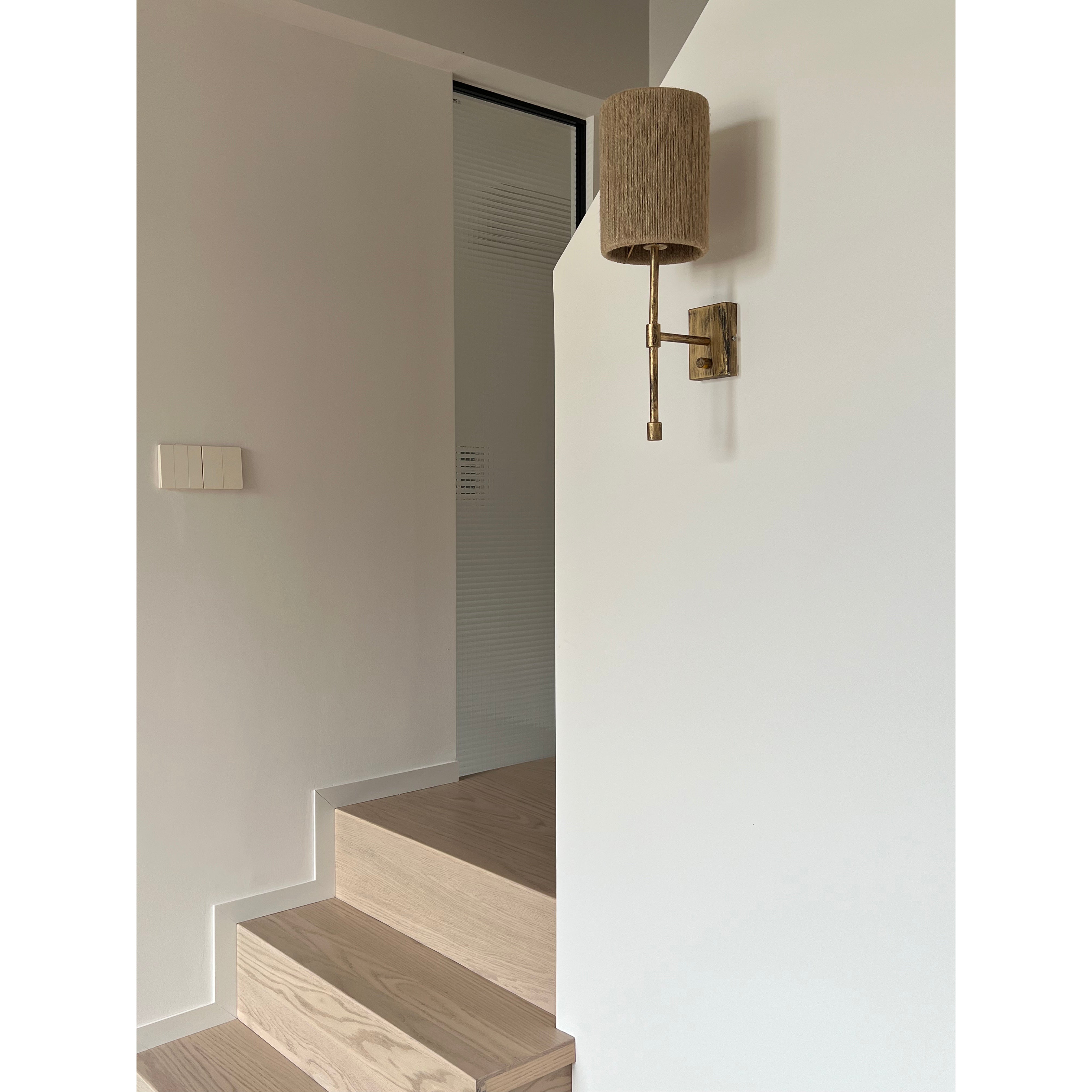 Freyza | Eirikuvyo Stoff-Wandleuchte – Schlafzimmer, Flur