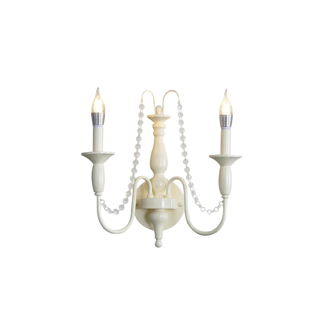 Freyza | Jarnbruvys Traditional Candle Crystal Wall Light – Traditional Bedroom Hallway