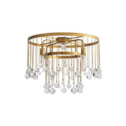 Freyza | Fljotuvyo postmoderne luxuriöse Deckenleuchte aus Messing und Kristall – modernes Schlafzimmer, Wohnzimmer