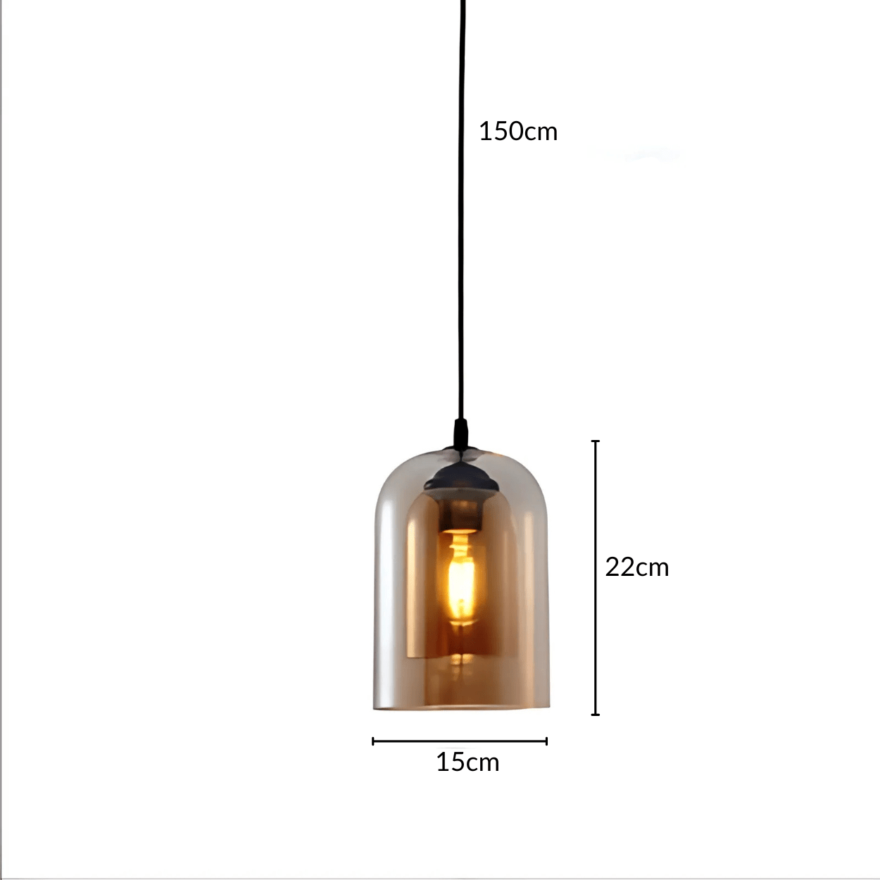 Freyza - AugustAura | Elegant Glass Kitchen Pendant Lighting Fixture