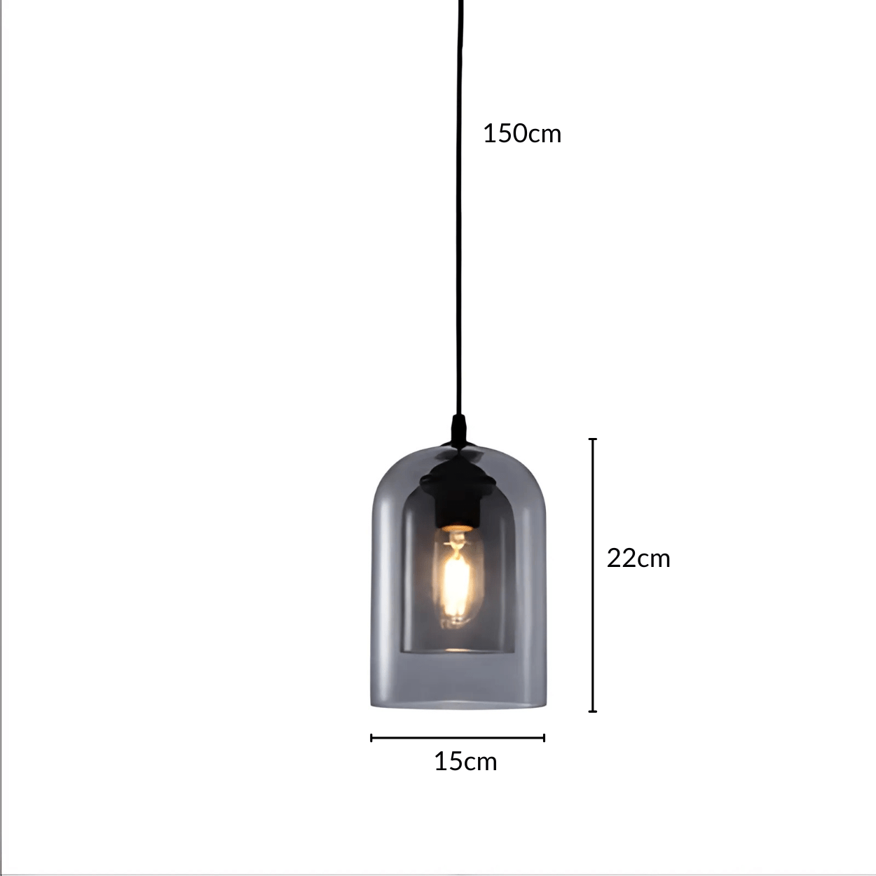 Freyza - AugustAura | Elegant Glass Kitchen Pendant Lighting Fixture