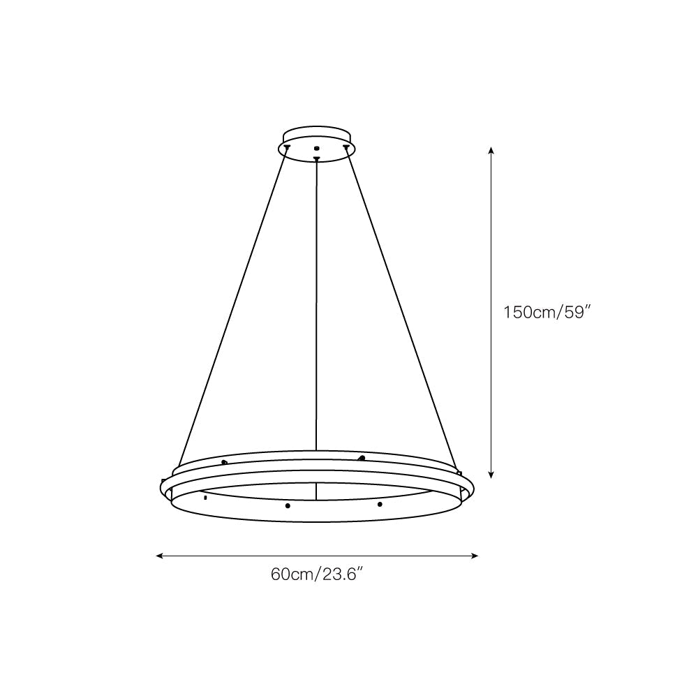 Freyza | Himinuvyo LED-Ring-Kronleuchter – Esszimmer Wohnzimmer