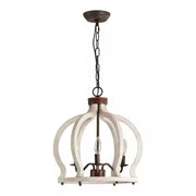 Freyza - Pendant Lighting with 3 Heads | Rustic Wooden Design for Cozy Ambiance
