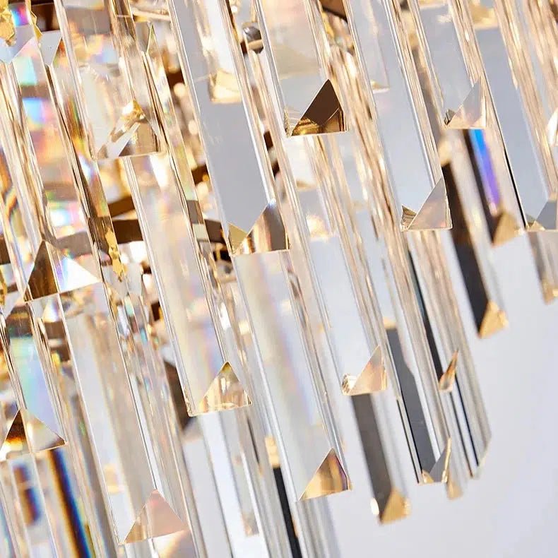 Freyza - AureliaCrystal | Elegant Dimmable Black Gold Chandelier Pendant Light