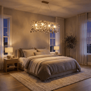 Freyza - Elegant Sophisticated Copper and Glass Chandelier