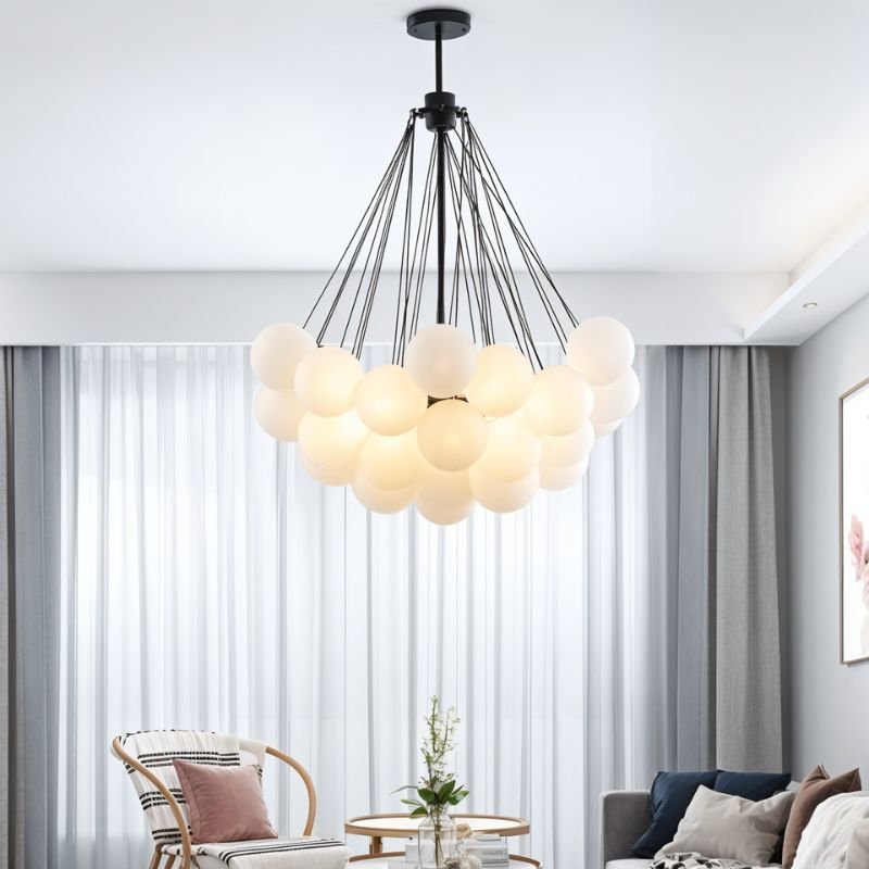 Freyza - AureliaGlow | Elegant Artistic Glass Sphere Chandelier
