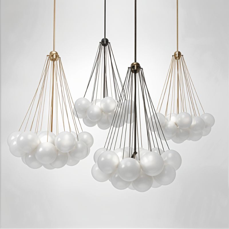 Freyza - AureliaGlow | Elegant Artistic Glass Sphere Chandelier