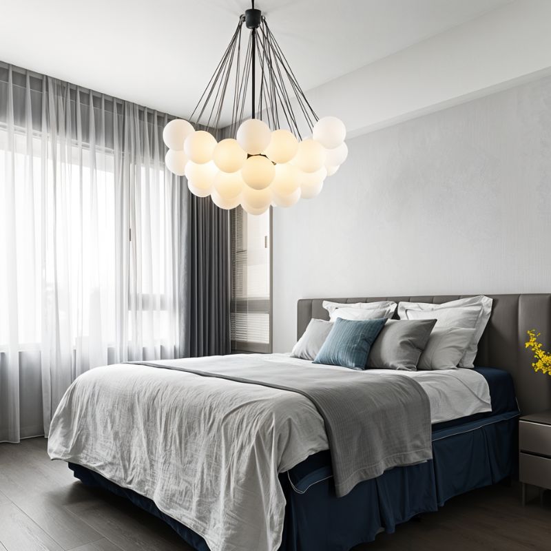 Freyza - AureliaGlow | Elegant Artistic Glass Sphere Chandelier