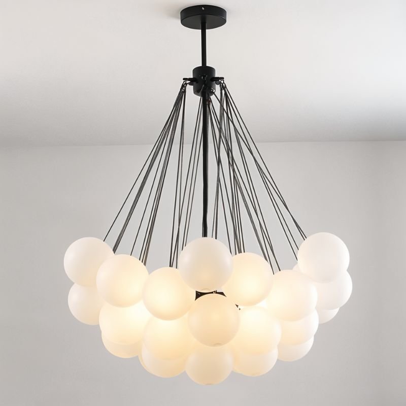 Freyza - AureliaGlow | Elegant Artistic Glass Sphere Chandelier