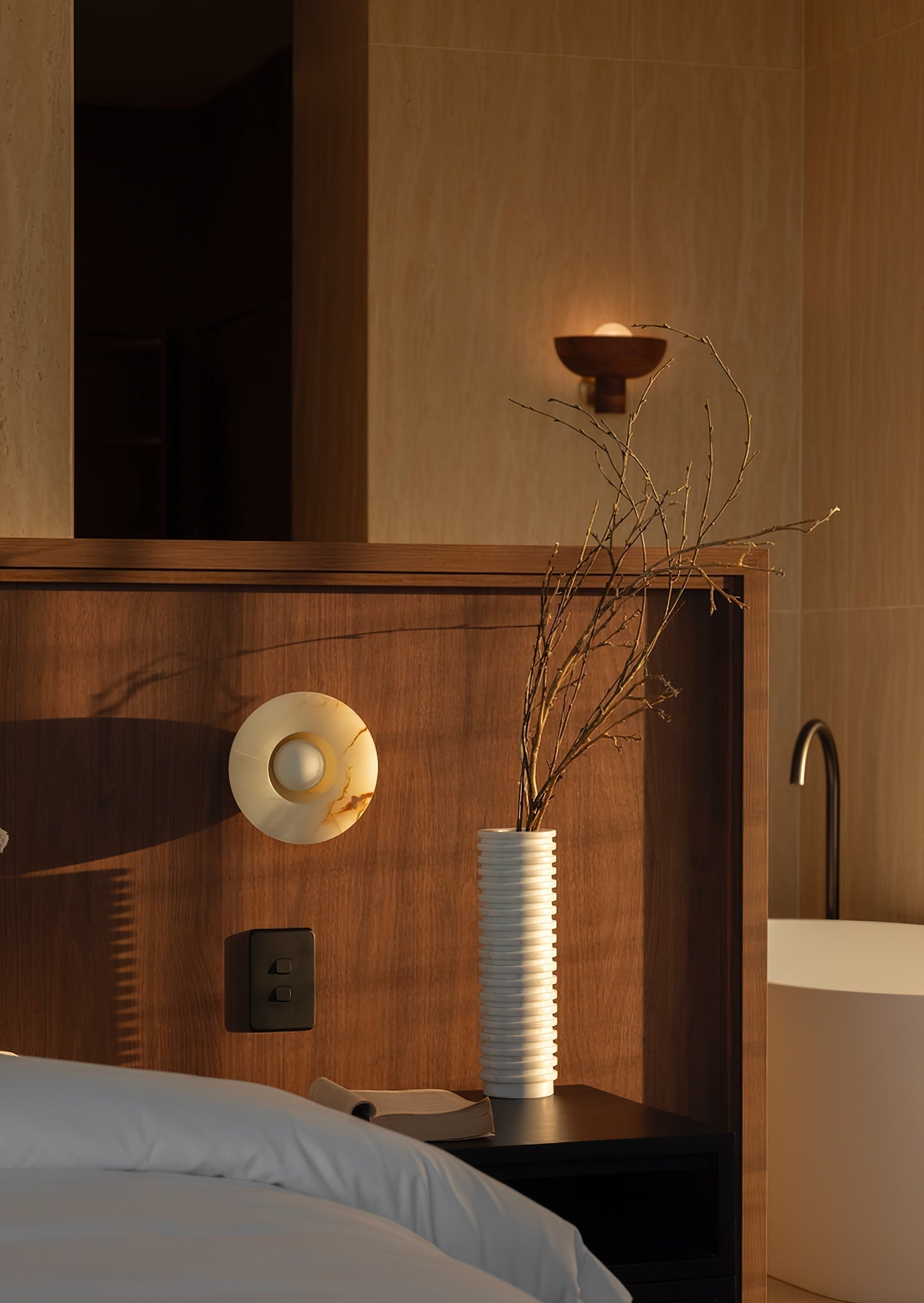 Freyza | Ildvuvyo Surface Glass Glass Wall Light – Bedroom Hallway