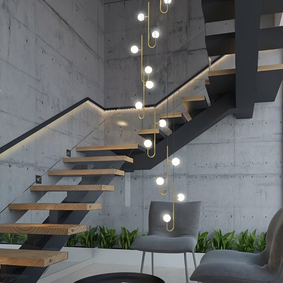 Freyza - Aurelia | Elegant Gold Chandelier Light for Modern Dining Room Decor