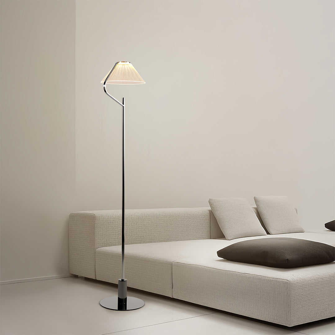Aurelia | Modern Black Floor Lamp with Elegant Acrylic Shade 1