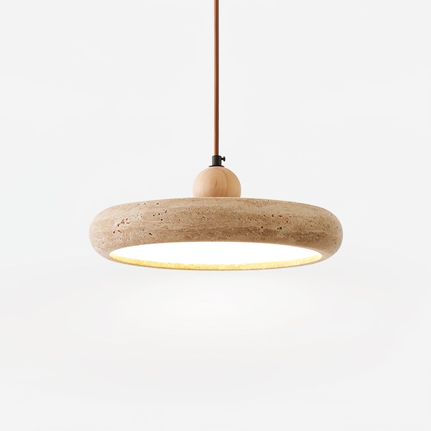 Freyza | Zesolor minimalistische Pendelleuchte aus Travertin – Minimalistische Küche und Esszimmer