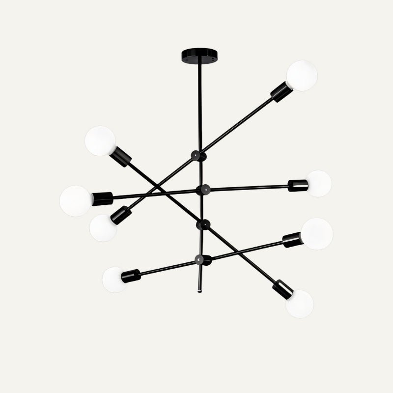 Freyza - AuroraGlow | Elegant Modern Gold Sunburst Chandelier Light