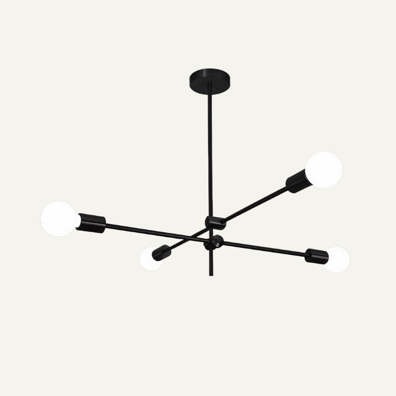 Freyza - AuroraGlow | Elegant Modern Gold Sunburst Chandelier Light