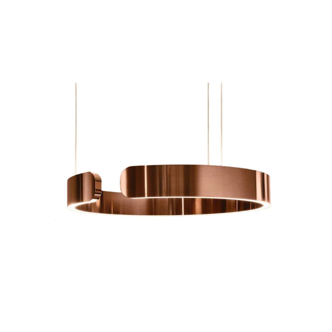 Aurum Collection | Brass Pendant Light with Integrated LED | Sleek Modern Design for Elegant Kitchen Lighting 1