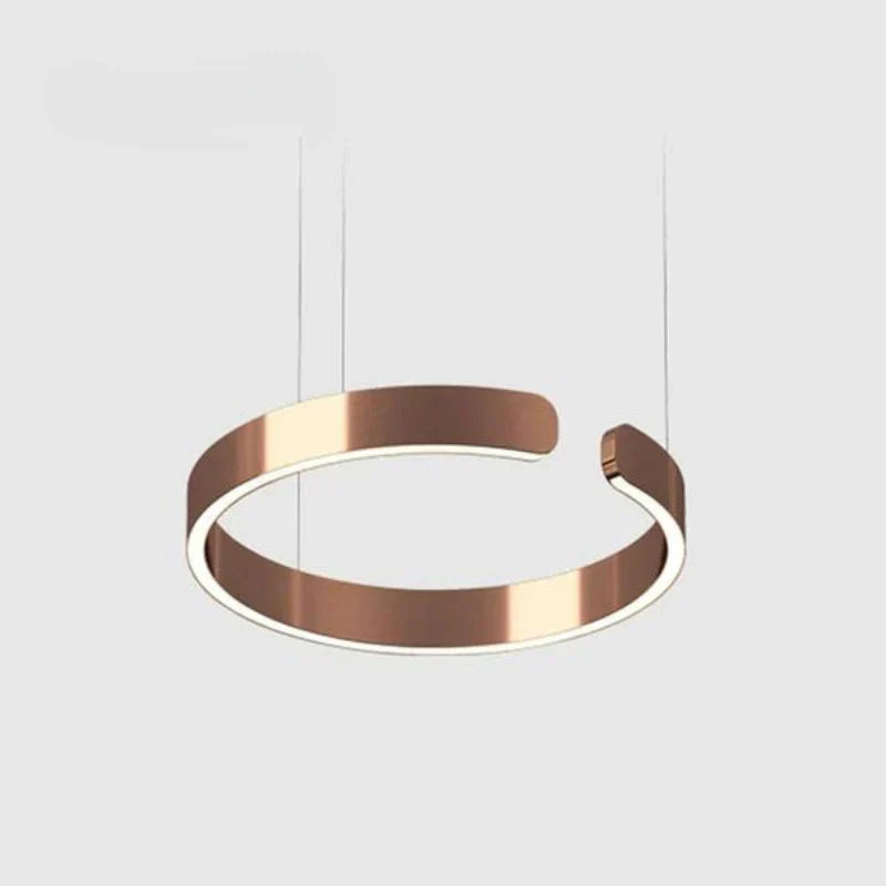 Aurum Collection | Brass Pendant Light with Integrated LED | Sleek Modern Design for Elegant Kitchen Lighting 16
