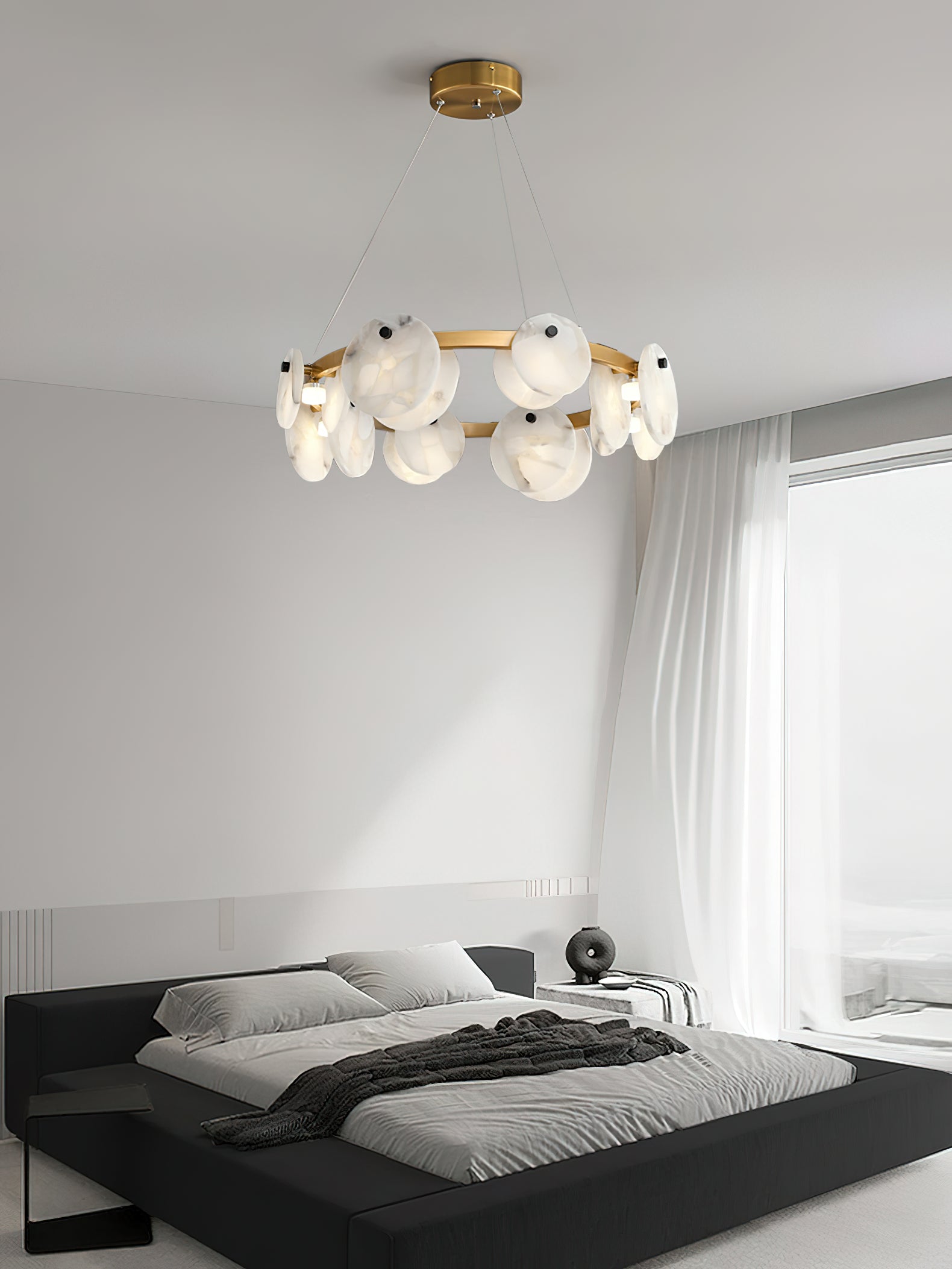 Freyza | Ostruvys postmoderner Luxus-Messing-Kronleuchter – modernes Esszimmer, Wohnzimmer