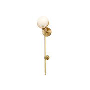 Freyza | Ljomuvyo Wandleuchte aus Messing und Alabaster – Schlafzimmer, Flur