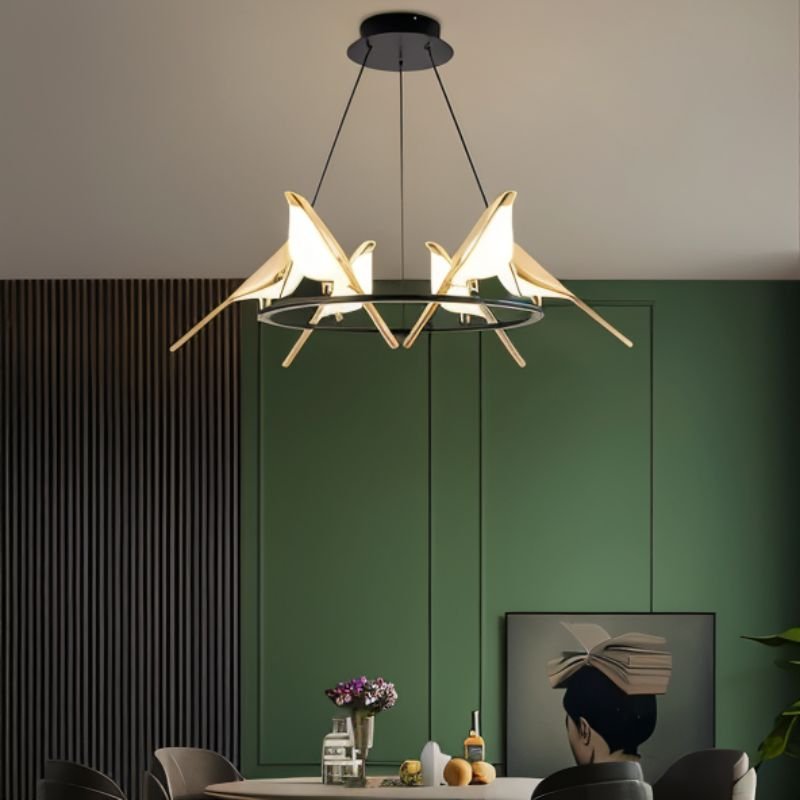 Freyza - Aviara | Elegant Gold Modern Chandelier Light for Contemporary Spaces