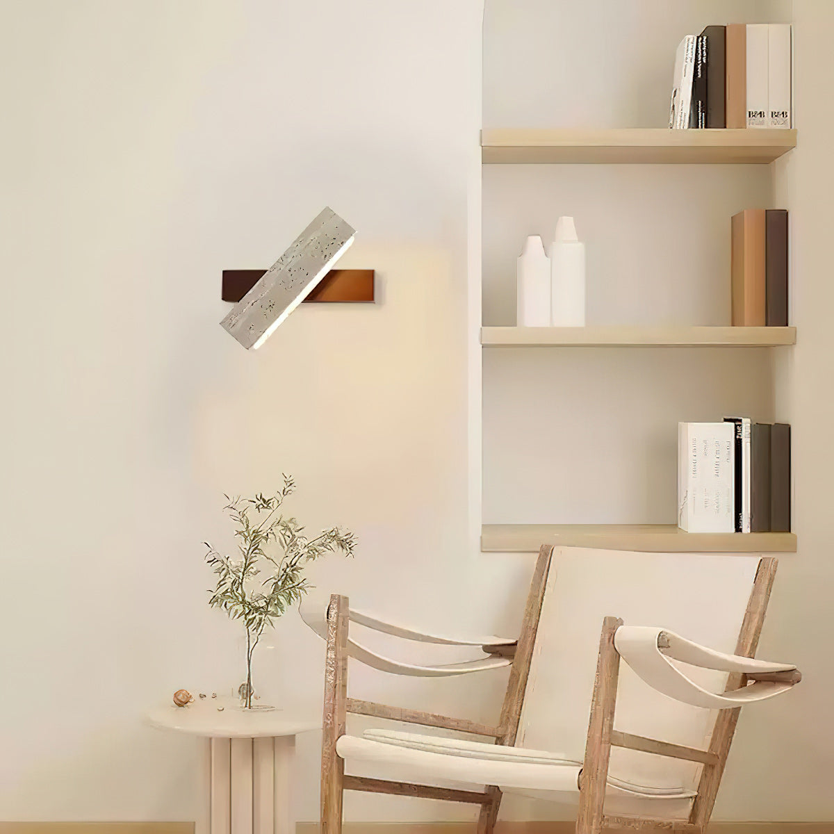 Freyza | Ostruvyo Linear Walnut Wall Light – Bedroom Hallway