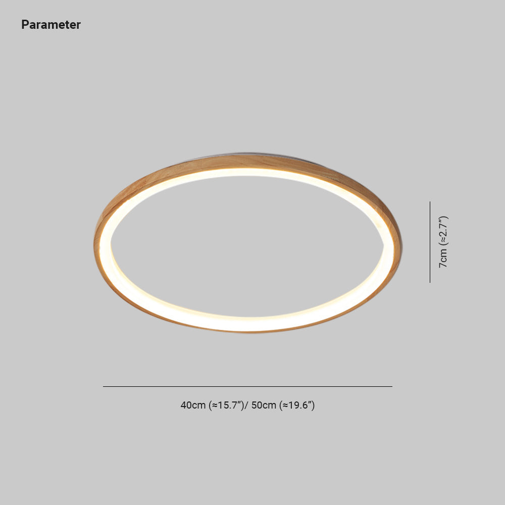 Freyza | Plafonnier en bois affleurant – Chambre, couloir, cuisine
