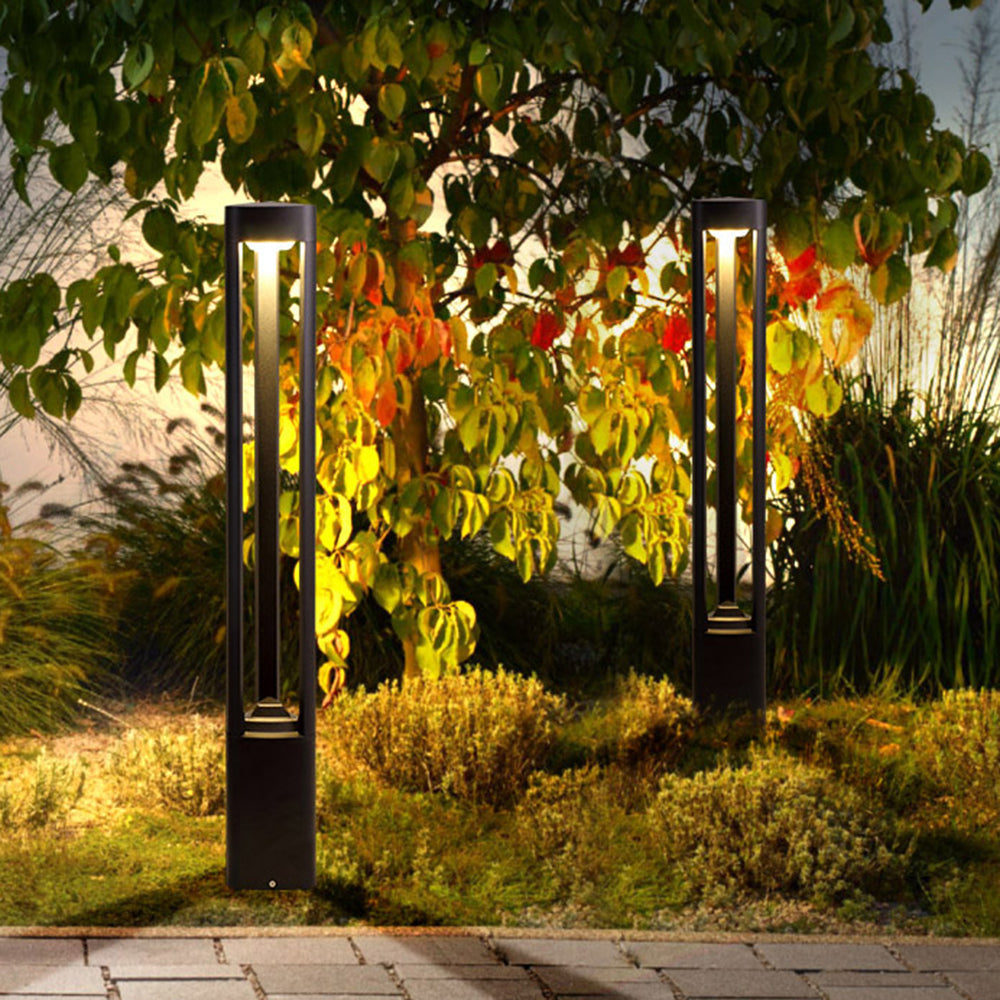 Freyza | Lampe d’extérieur noire – Éclairage contemporain pour jardin, extérieur et terrasse