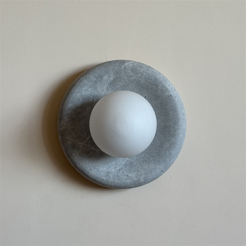 Freyza | Aurvelyra nordische Kunstglas-Marmor-Wandleuchte – nordisches Schlafzimmer und Flur
