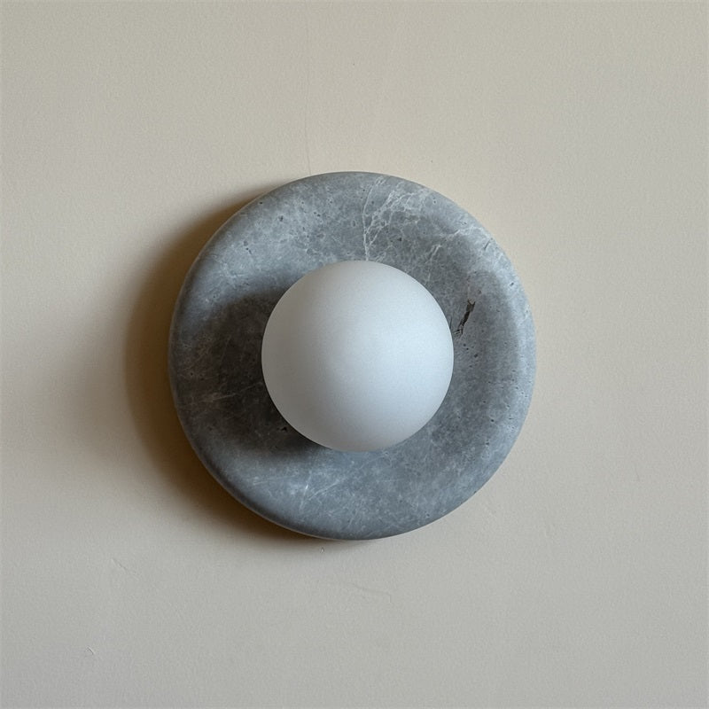 Freyza | Aurvelyra nordische Kunstglas-Marmor-Wandleuchte – nordisches Schlafzimmer und Flur