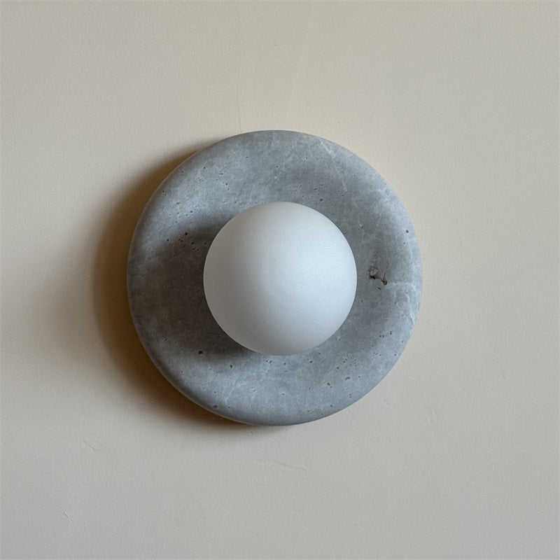 Freyza | Aurvelyra nordische Kunstglas-Marmor-Wandleuchte – nordisches Schlafzimmer und Flur