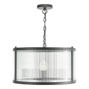 Bianka | Elegant Modern 3-Light Pendant with Ribbed Glass Shades 1