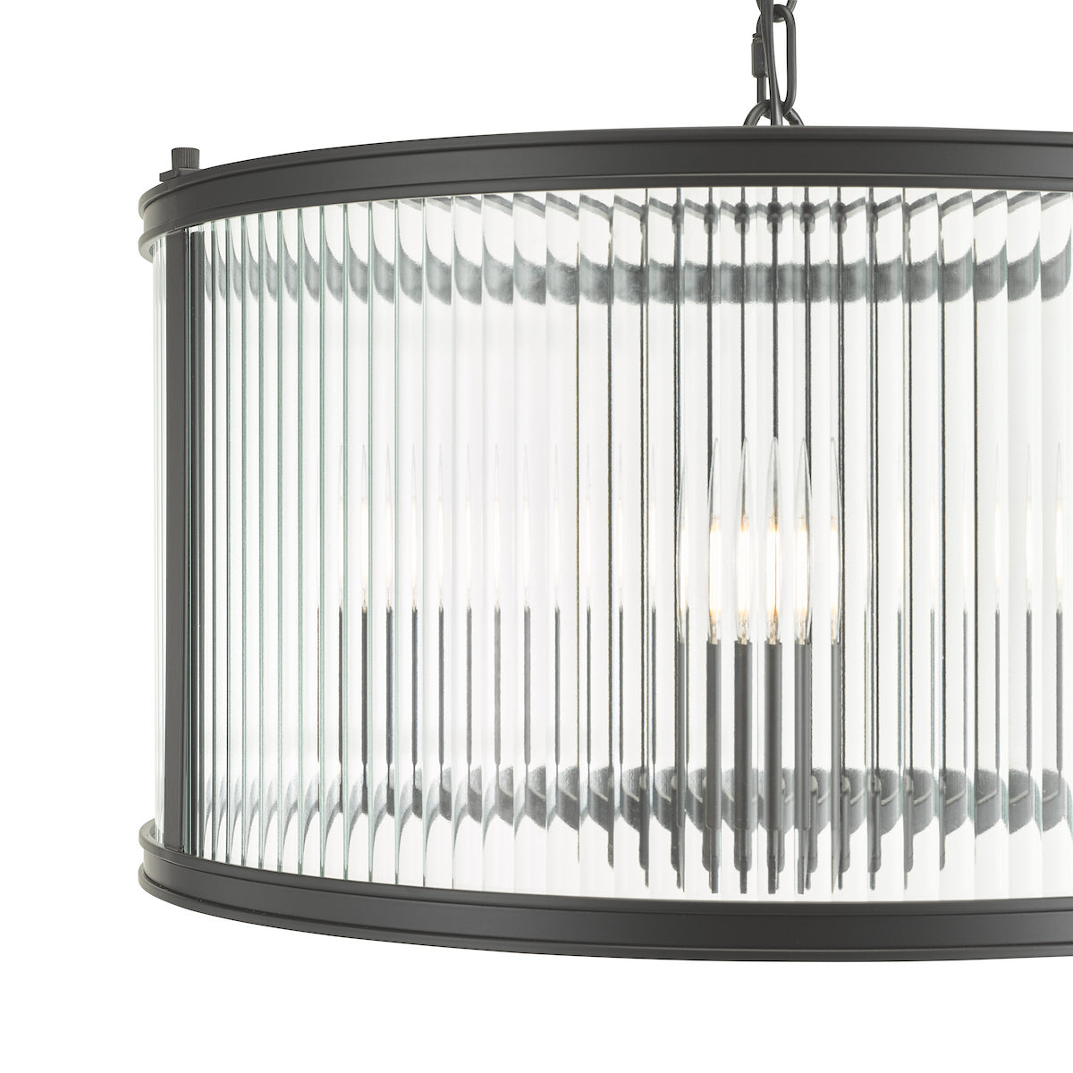 Bianka | Elegant Modern 3-Light Pendant with Ribbed Glass Shades 4