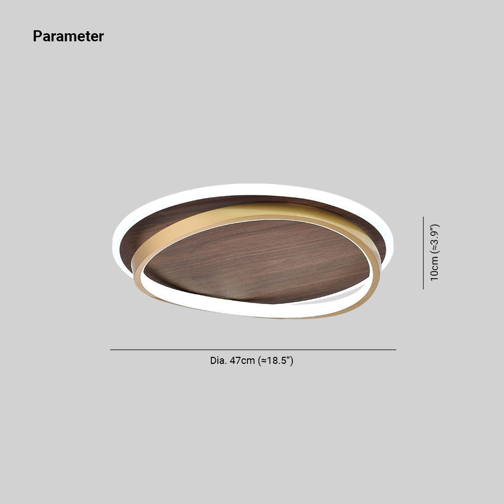 Freyza | Plafonnier encastré doré – Moderne pour chambre, couloir et cuisine