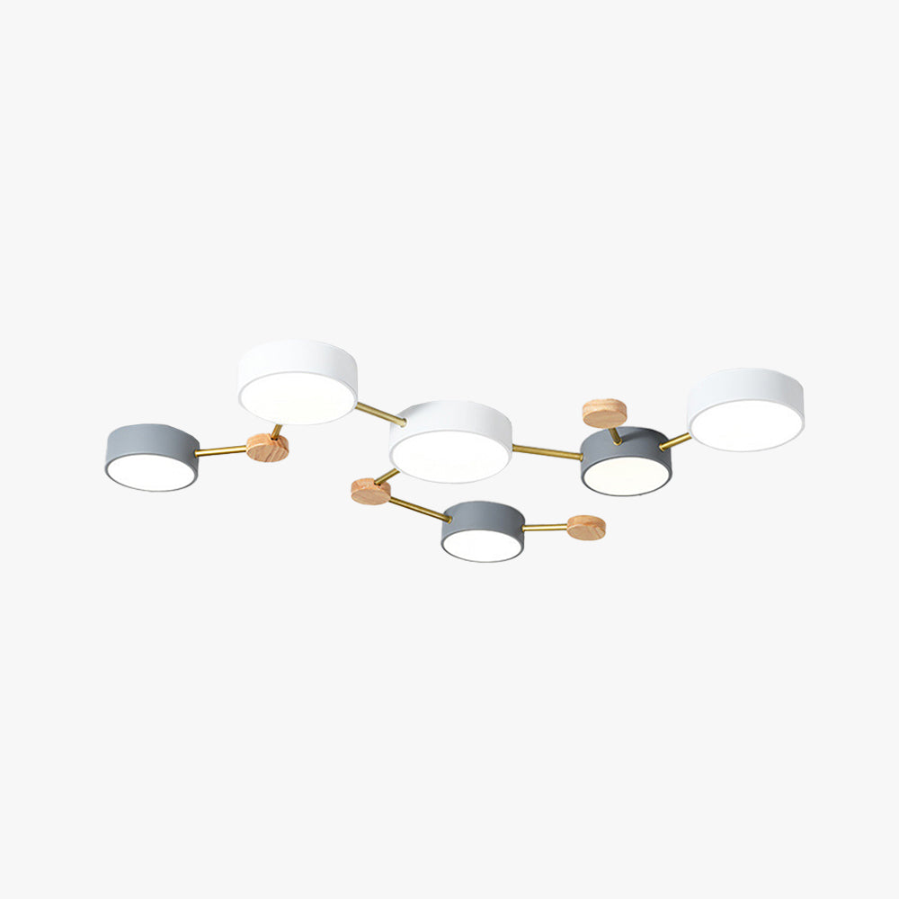 Freyza | Plafonnier blanc à montage encastré – Moderne pour chambre, couloir et cuisine