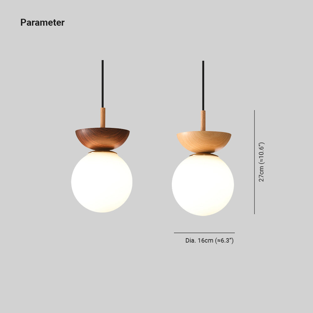 Freyza | Plafonnier affleurant en verre et bois – chambre, couloir, cuisine de style nordique