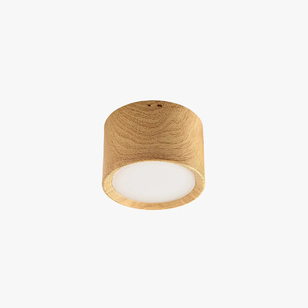 Freyza | Plafonnier encastré en bois noir – Moderne pour chambre, couloir et cuisine