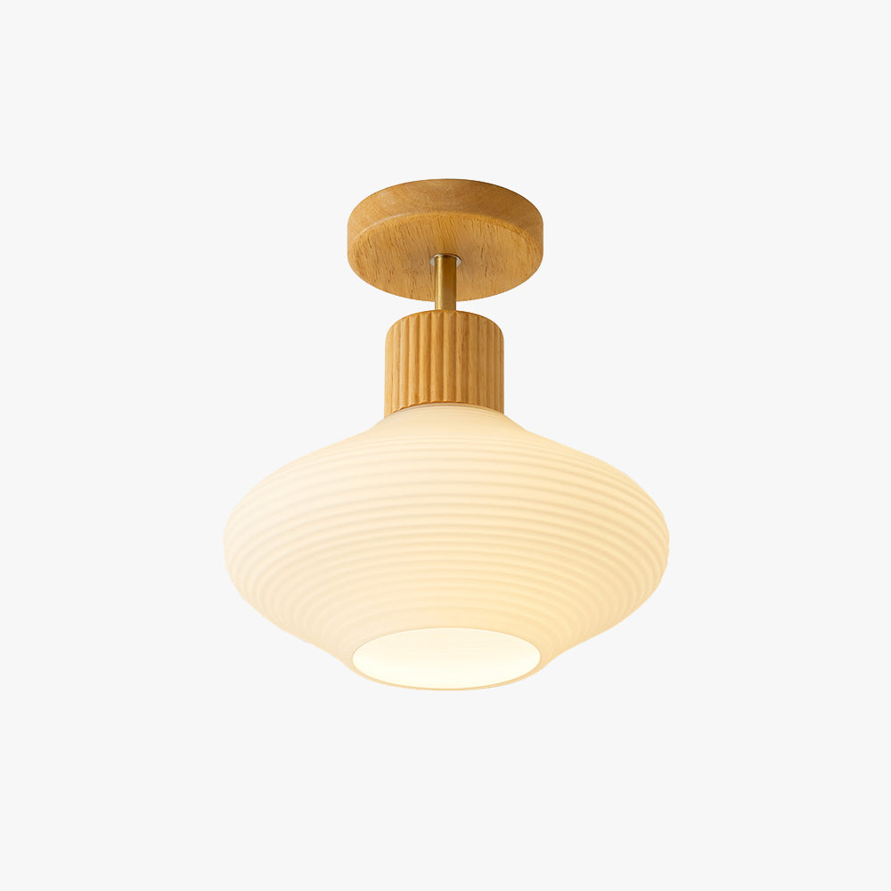 Freyza | Plafonnier en bois – Minimaliste pour chambre, couloir et cuisine