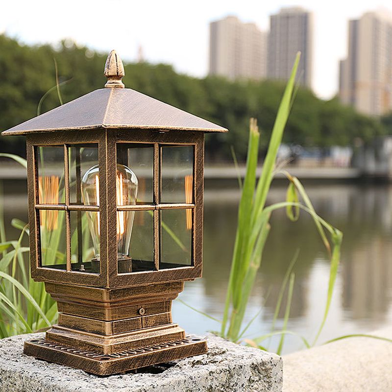 Freyza | Etilo Modern Metal Glass Outdoor Light – Modern Garden Exterior Patio