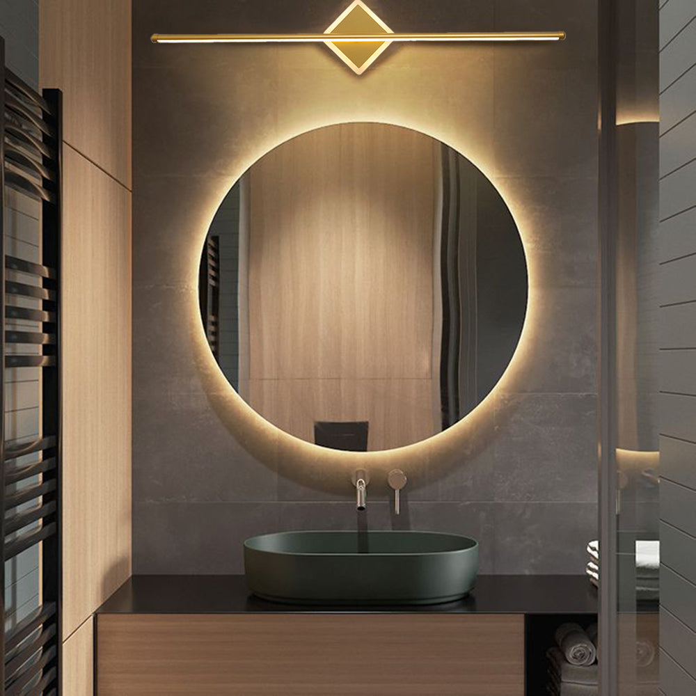 Freyza | Applique murale dorée et noire pour miroir de salle de bains – Miroir de salle de bains