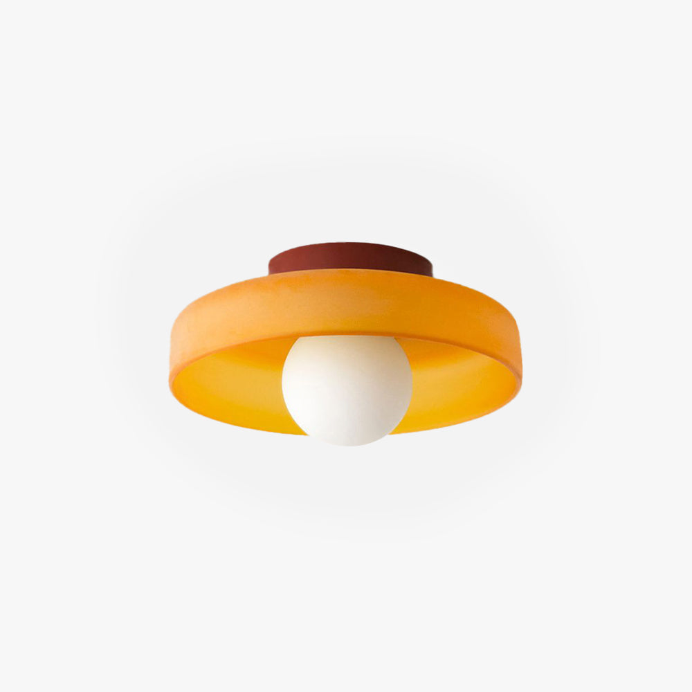 Freyza | Jess Glass Ceiling Glass Flush Mount Ceiling Light – Bedroom Hallway Kitchen