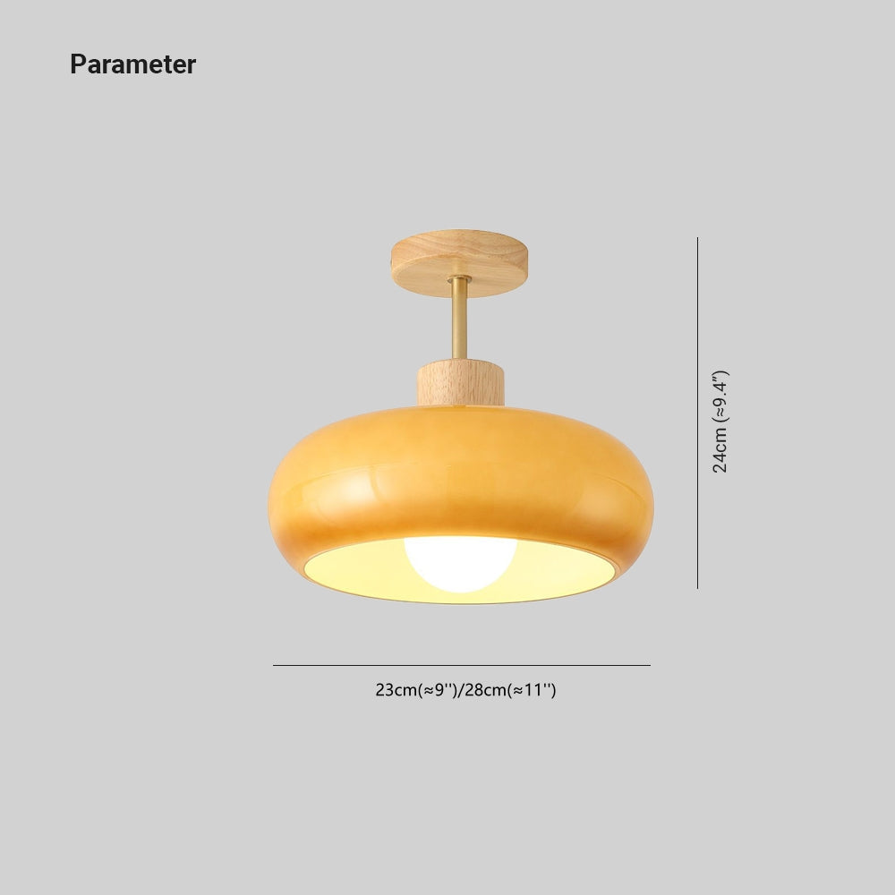 Freyza | Plafonnier affleurant en verre blanc – Minimaliste pour chambre, couloir et cuisine