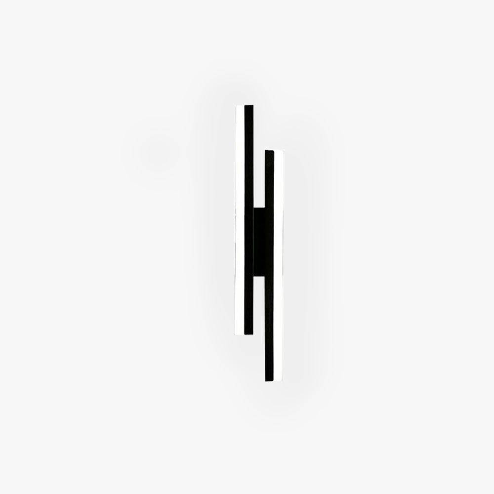 Freyza | Cyral Minimalist Geometric Black White Indoor Wall Light – Minimalist Bedroom Living Room