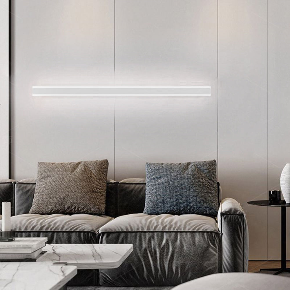 Freyza | Gravo minimalistische lineare schwarze goldene Innenwandleuchte – minimalistisches Schlafzimmer, Wohnzimmer