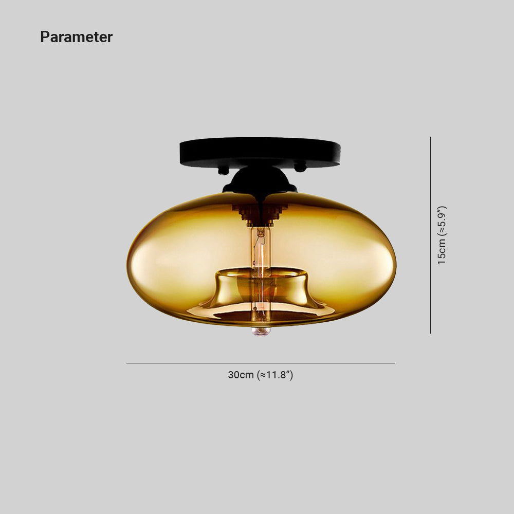 Freyza | Plafonnier semi-encastré – industriel pour chambre, couloir et cuisine